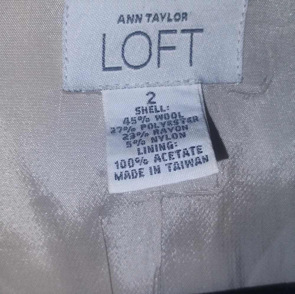 Ann Taylor LOFT Linen Blazer Jacket Women’s  Beige, Cream  Long Sleeve SZ 2